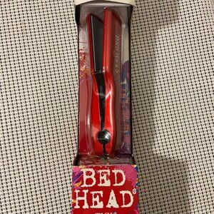 Bed Head TIGI BH215 Groupie 1" Mini Travel Straigthener Red Tested & Working